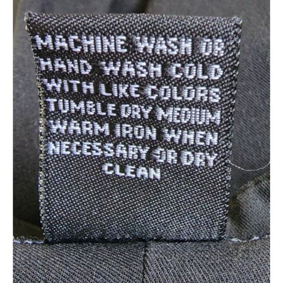 Black Dress Pants Larry Levine Size 10 Stretch Work Office - Picture 6 of 6